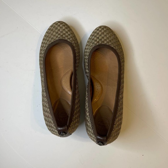 Nurture Metallic Bronze Basketweave Slip On Flats Shoes, 7.5M - Picture 6 of 8